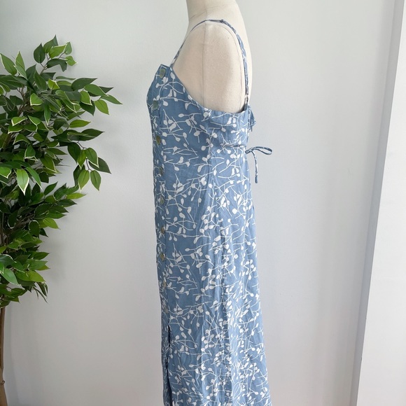 NEW DISSH Women's Size 14 Blue Print Midi Dress - Picture 6 of 11